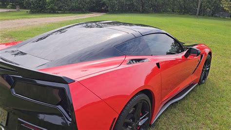 Vinyl Wrap To Match Carbon Flash Trim C7 C8 Corvettes YouTube