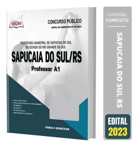 Apostila Prefeitura Sapucaia Do Sul Rs 2023 Professor A1