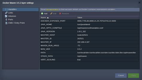 Maven Build Node Environment Variables