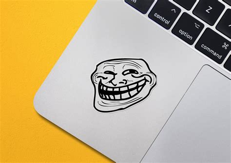 Troll Face Meme Stickers Funny Troll Face Stickers Troll Etsy