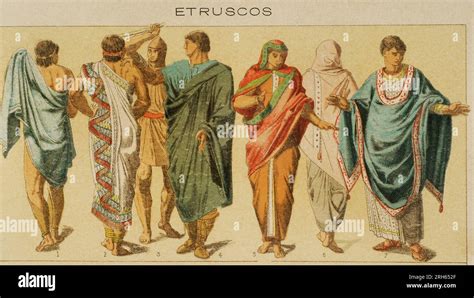 Etruscans Clothing From Left To Right 1 Etruscan Coat 2 Longer