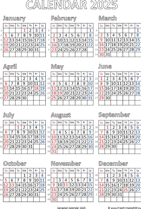 2025 Calendar Canada With Stat Holidays And Events Kenta Dewoude