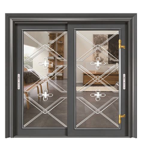 Exterior Modern Front Door Designs Double Tempered Glass Aluminum