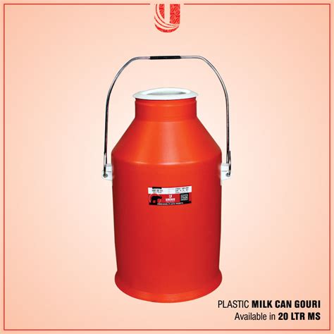 Red Plastic Milk Can Capacity Litre At Rs In Pilibhit Id