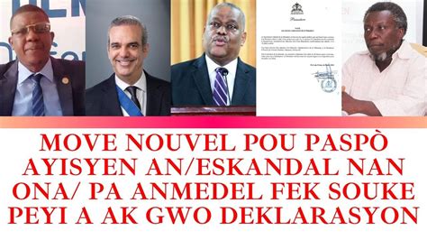 Move Nouvel Pou Pasp Ayisyen An Eskandal Nan Ona Pa Anmedel Fek Souke