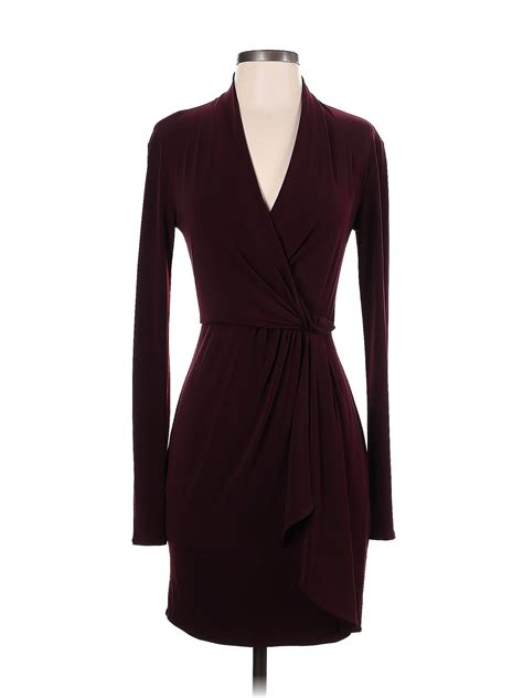 Victorias Secret Solid Maroon Burgundy Casual Dress Size S 60 Off