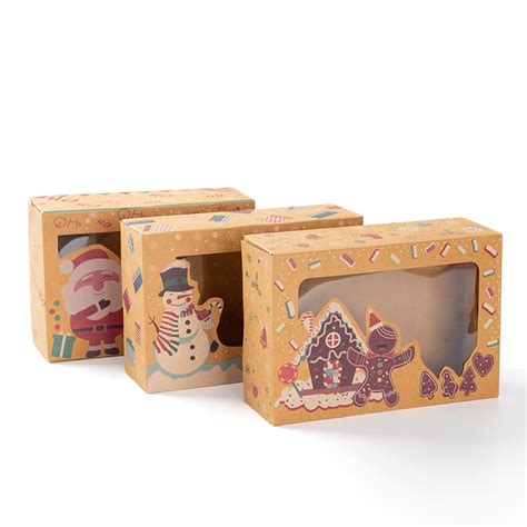 Christmas Cookie Boxes With Window Wholesale LOKYO