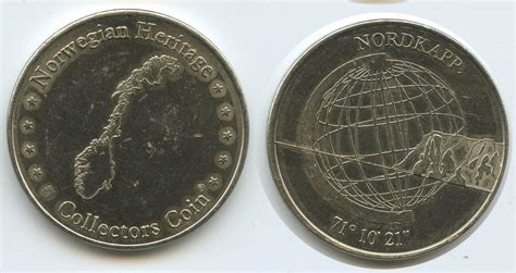 Norwegen Medaille Souvenir Token Nd G Nordkapp