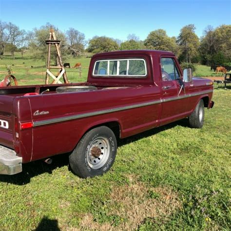 1972 F 250 Ford Custom Pickup Truck For Sale