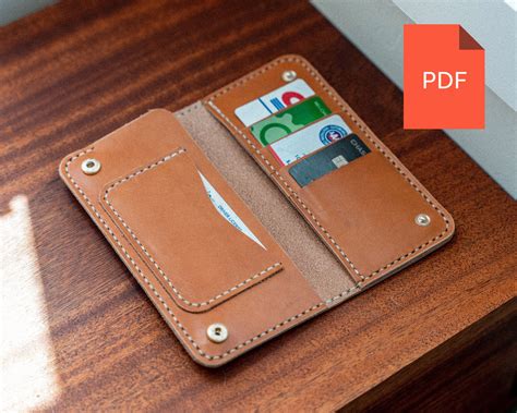 Pdf Trucker Wallet Template Biker Wallet Leatherwork How To