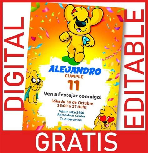 Tarjeta Invitaci N Digital Gratis Cumplea Os Tem Tico Mikecrack