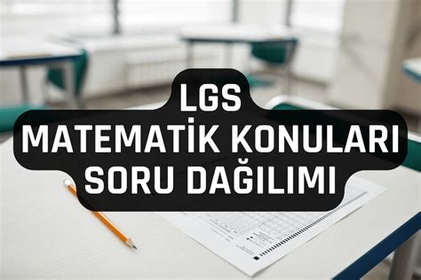 LGS Matematik Konuları ve Soru Dağılımı 2025 Eğitim Pusulam