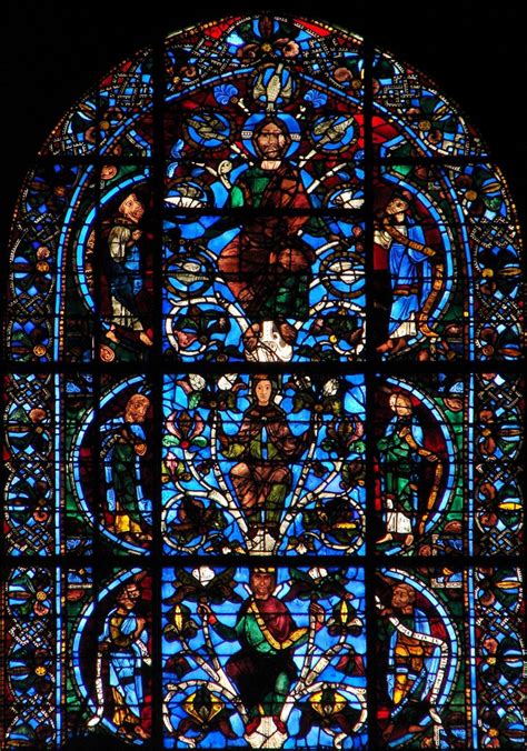 Chartres France Chartres Cathedral Stained Glass Windows Ca 1220