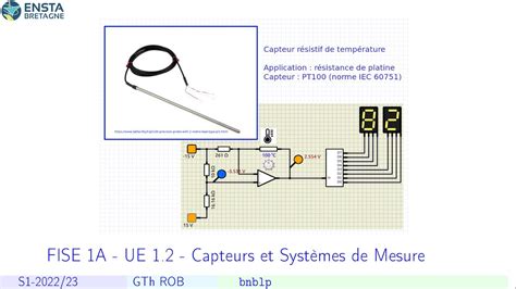 Capteur de température résistif PT100 De la théorie à l utilisation