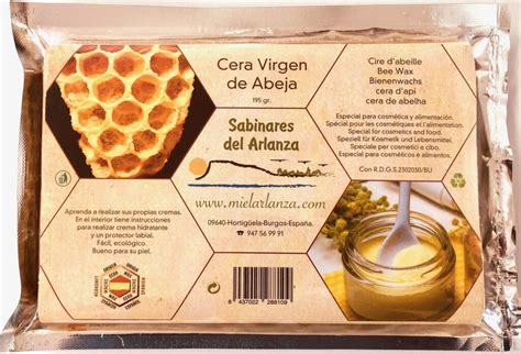 Cera De Abeja Natural 195 Gr Miel Sabinares Del Arlanza