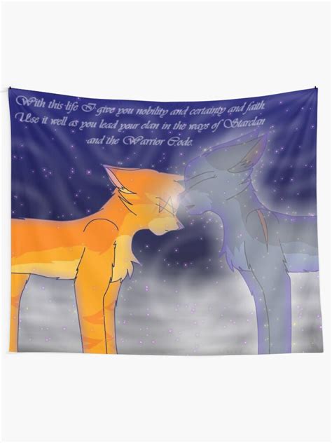 "Firestar and Bluestar" Tapestry by Dawnmist | Redbubble