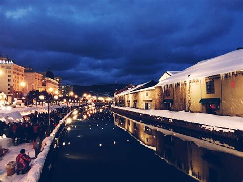 Canal,otaru,night view,romantic,winter - free image from needpix.com