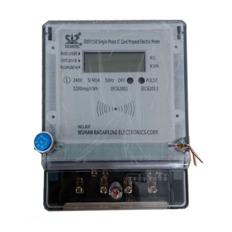 Single Phase Two Wires Prepaid Electricity Meter With IC Card China