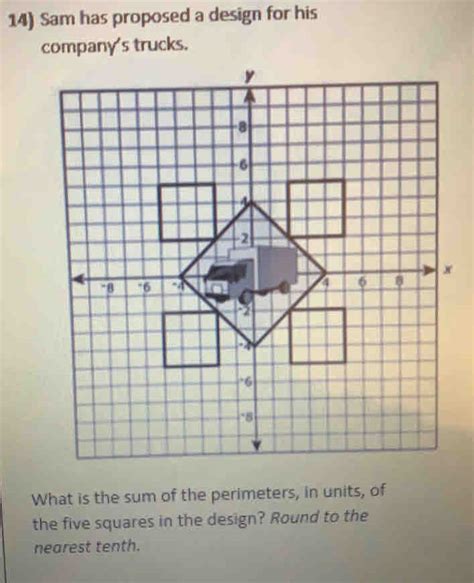 Solved 14 Sam Has Proposed A Design For His Company S Truck Geometry