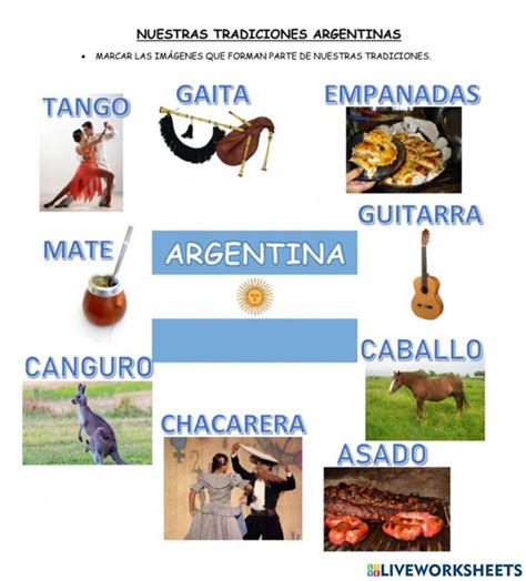 Tradiciones Argentinas Online Worksheet Learning Spanish Primary