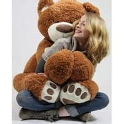 Buy 5 Foot Very Big Smiling Teddy Bear Five Feet Tall Caramel Color