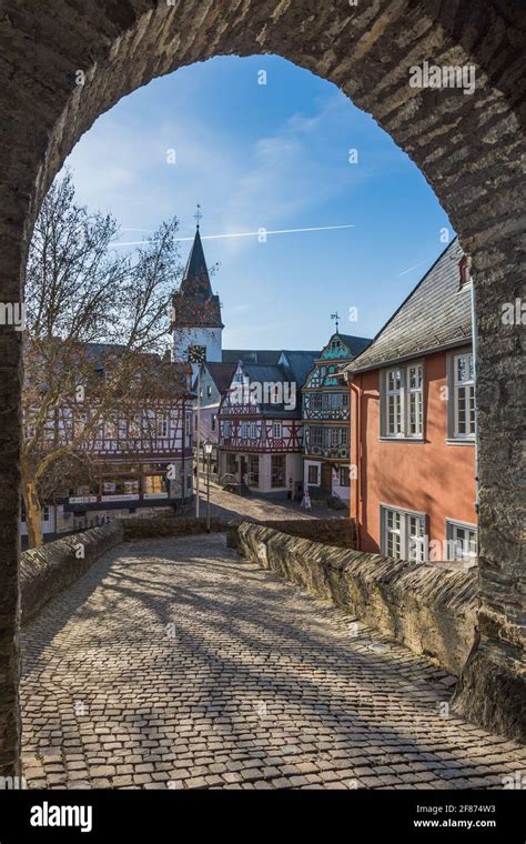 Historic Old Town Of Idstein Taunus Hesse Germany Stock Photo Alamy