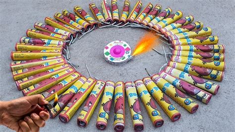 Diwali Crackers Ke Circle Me Chakri Diwali Crazy Experiment