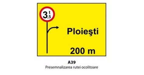 Presemnalizarea Rutei Ocolitoare U Indicator Rutier