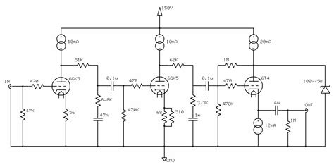 6sn7 Tube Preamp Schematic