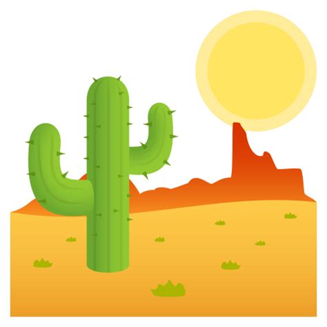 Emoji 🏜 Désert à Copiercoller Wprock