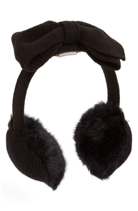 Kate Spade Bow Earmuffs Earmuffs Faux Fur Kate Spade New York