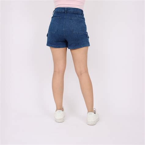 Ripley FALDA SHORT JEAN CARGO KAYRA POBLET PERFECT FIT PARA MUJER