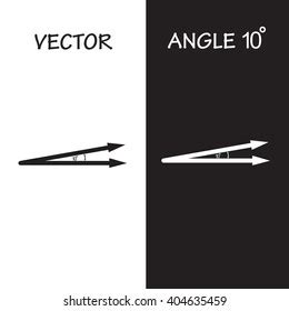 vector angle  degrees geometry math stock vector royalty
