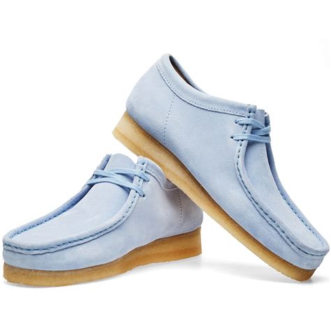 Clarks Originals Wallabee Pastel Blue Suede