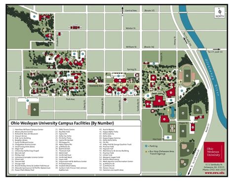 Ohio Wesleyan University Campus Map