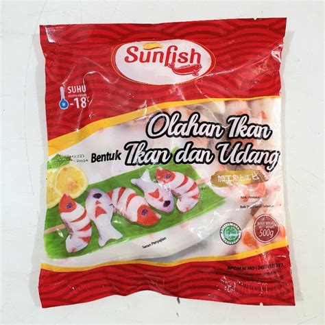 Jual Sunfish Olahan Ikan Bentuk Ikan Dan Udang 500g Shopee Indonesia