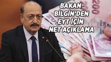 Vedat Bİlgİn Haberlerİ Bakan Vedat Bİlgİn Nden Eyt BaŞlangiÇ Tarİhİ İÇİn Net AÇiklama