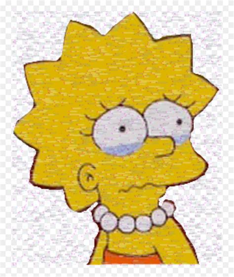 #sad #lisa #simpson - Sad Lisa Simpson Drawings, HD Png Download ...