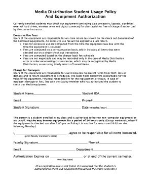 Fillable Online Humboldt Equipment Use Proxy Form Humboldt State