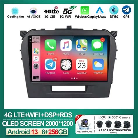 Suzuki Vitara I In Android 13 Araba Radyo Oto Carplay Stereo 2015 2016