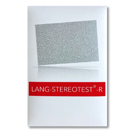 Lang Stereotest I R Orthoptix