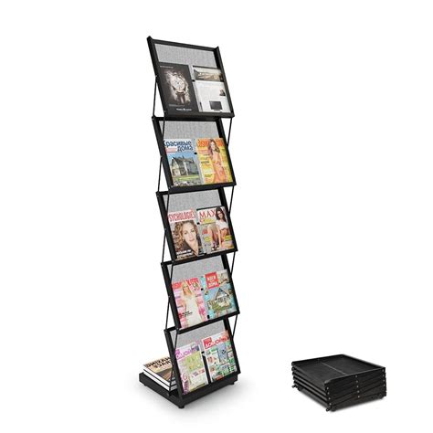 Buy BLOVE Foldable Office Racks Displays Magazine Rack Brochure Stand