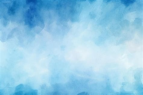 A Watercolor Painting Of Blue Watercolor Background Premium Ai