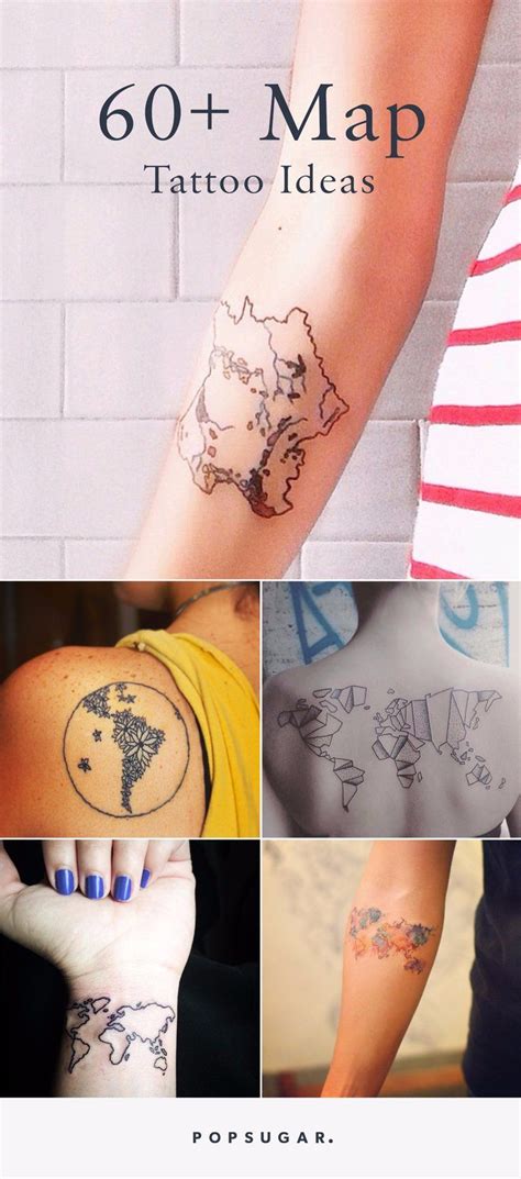 Attention Travelers These 100 Map Tattoos Will Give You Major Wanderlust Map Tattoos World