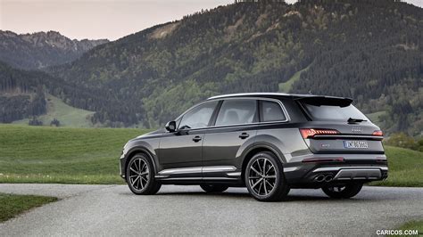 Audi SQ7 | 2021MY TFSI (Color: Daytona Grey) | Rear Three-Quarter