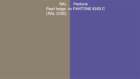 Ral Pearl Beige Ral Vs Pantone C Side By Side Comparison