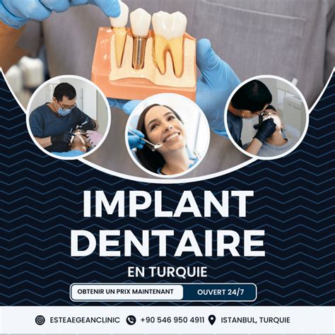 Prix Implant Dentaire en Turquie Coût Abordable Este Aegean Clinic