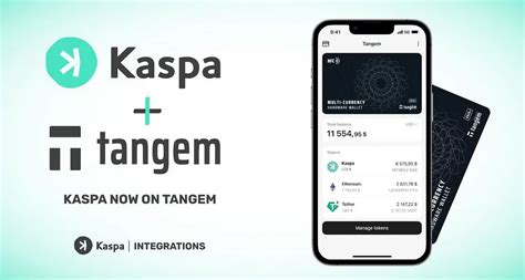 Kaspa Integrated On Tangem Kaspa