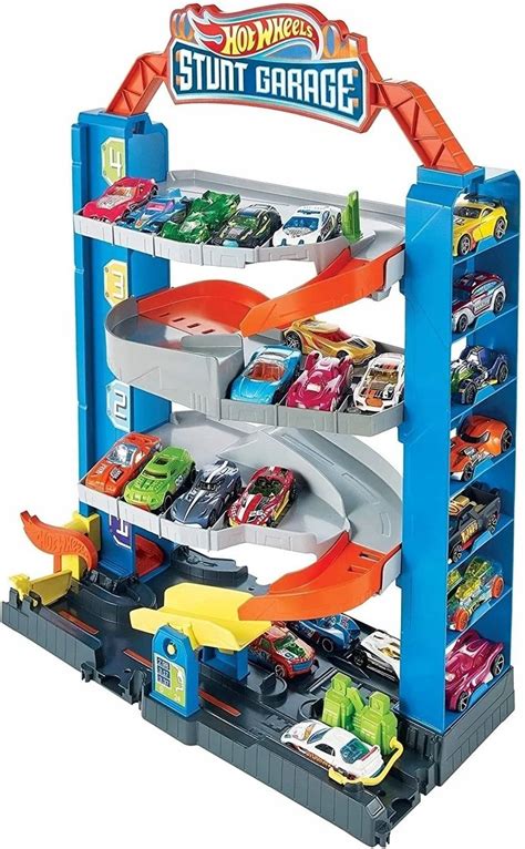 Hot Wheels Garaż Stunt Garage Autka Wyścig GNL zestaw Hot Wheels Sklep EMPIK