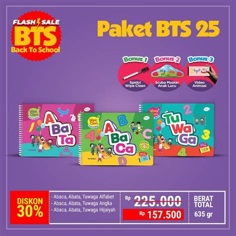 Jual Buku Belajar Membaca Menulis Anak 3 Abaca Abata Tuwaga Shopee